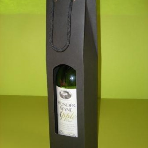 Paper wine bottle bag